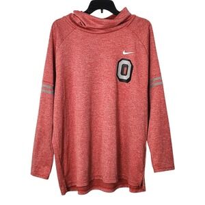 Nike Ohio State Buckeyes‎ Cowl Neck Long Sleeve Activewear Pullover Womens XXL